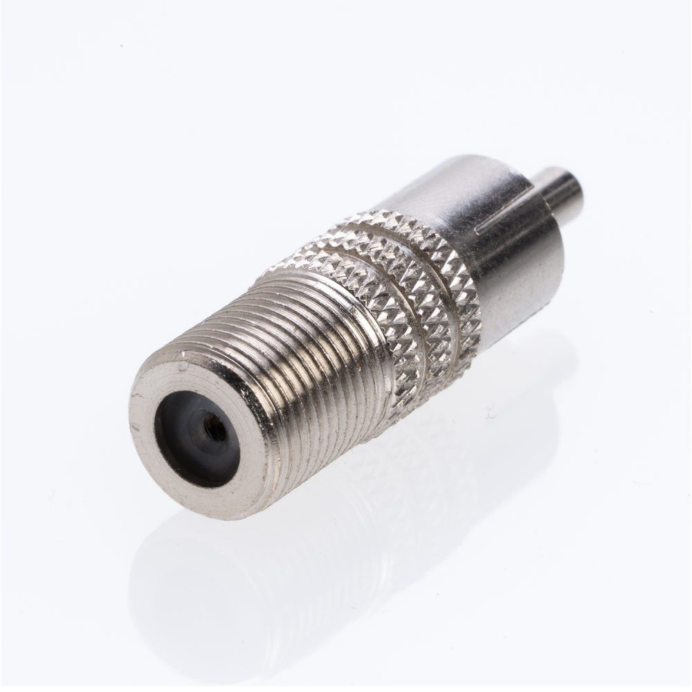SATMAXIMUM RCA Male to F Female Coax Adapter, AV Coaxial Connector for Audio/Video Applications (20 Pack).