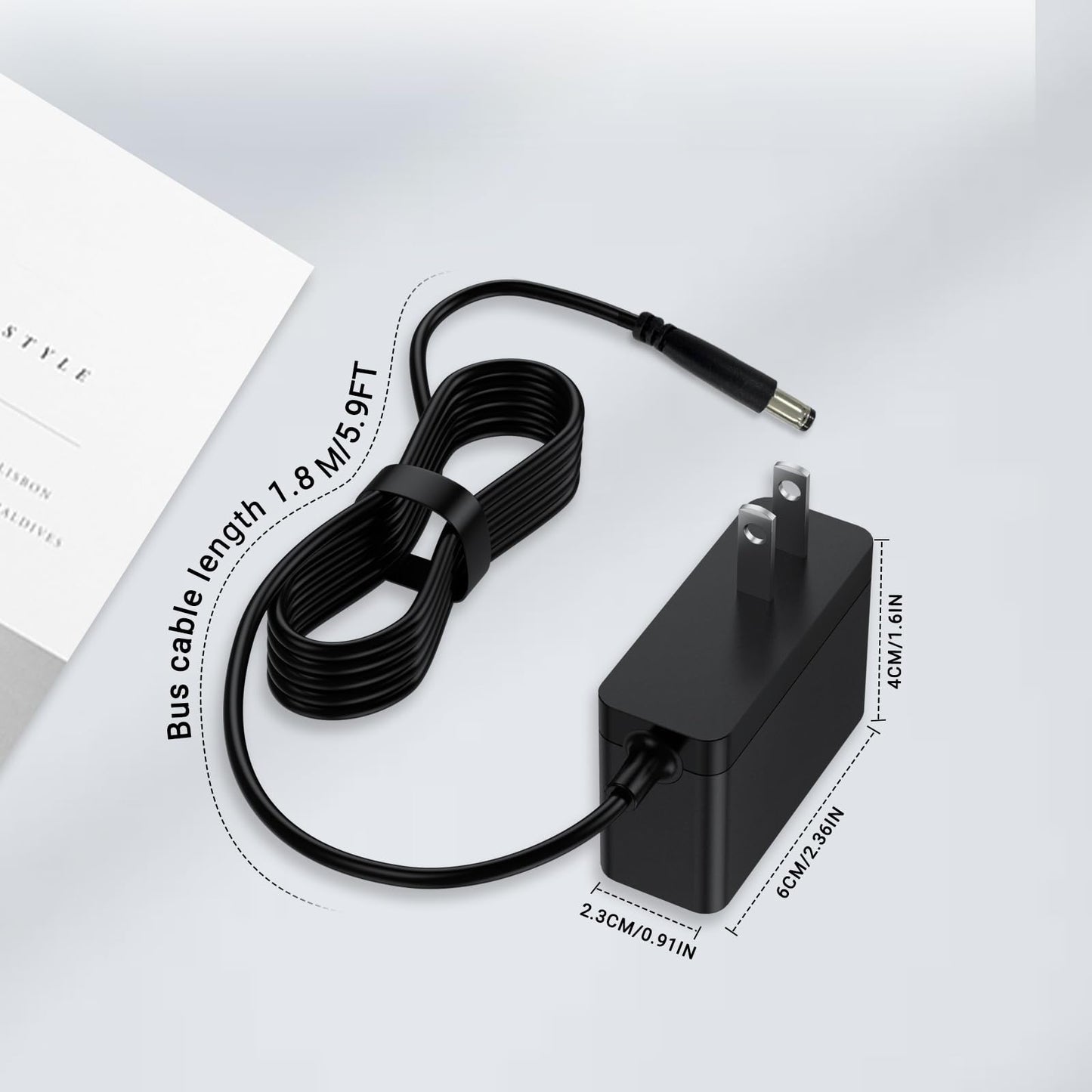 9V Power Supply Compatible with Nintendo NES Game Console MW41-0900800A 7-38012-24010-6 NES-001 NES-002 NES-101 AC Adapter Charger Power Cord - 5.9Ft
