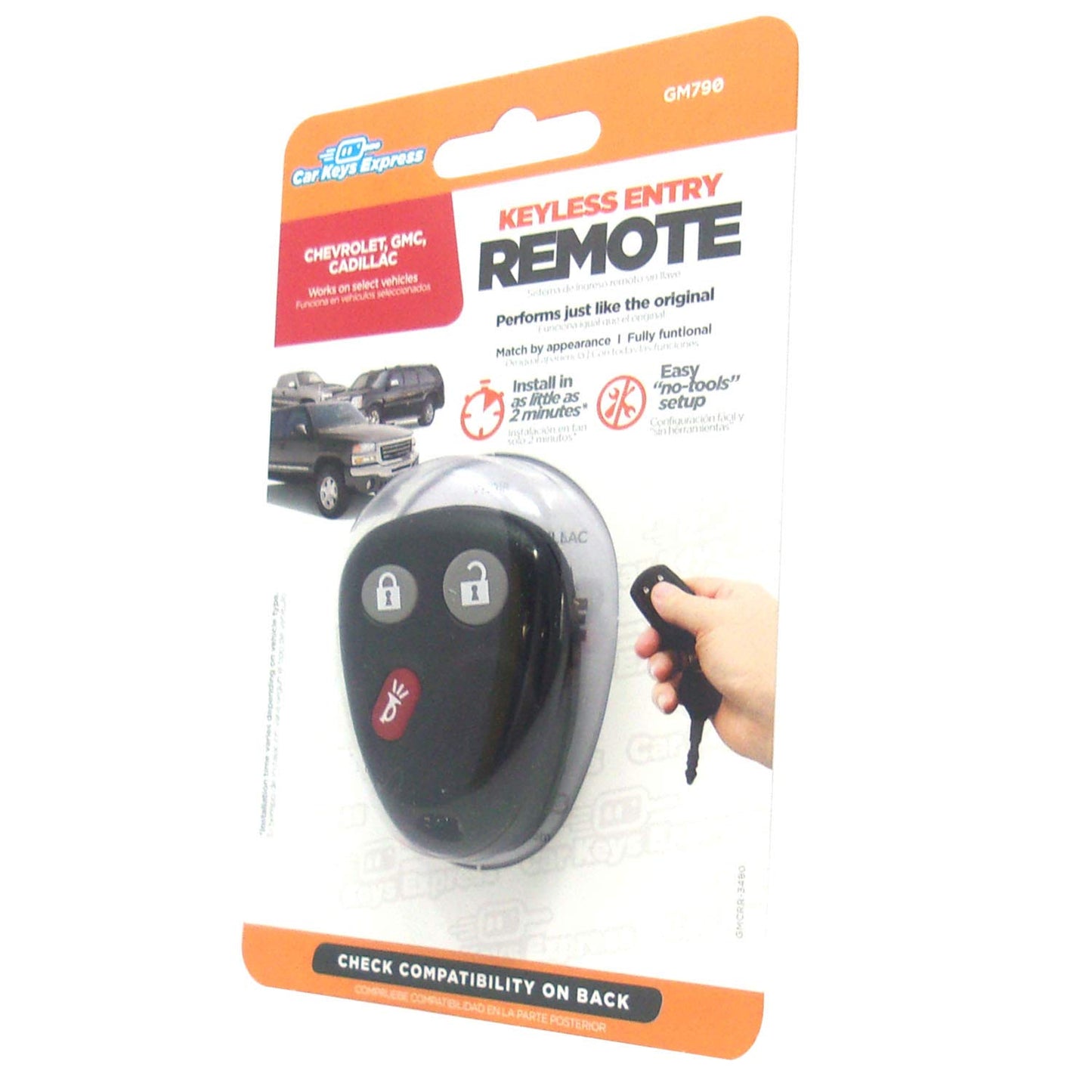 Car Keys Express 3 Button Remote for GM