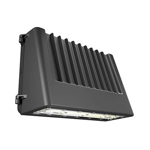 RAB SLIM17 Full Cutoff Fixture, 120-277 Volt, Field Adjustable Color, Includes Photocell, 100,000 Life Hours, Dark Sky LED Outdoor Lighting Wall Pack