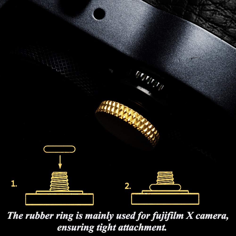 Camera Shutter Button (2 Pack/Gold) Upscale and Delicate Soft Shutter Release Button