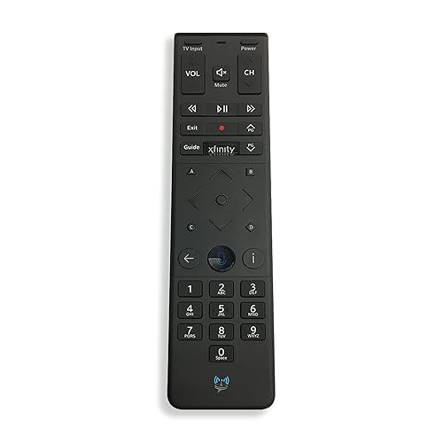 SatelliteSale Remote Control Replacement Xfinity XR15 for Comcast X1 Xi6 Xi5 XG2 & Flex - Voice Commands Backlit Black ABS Plastic RC with Batteries