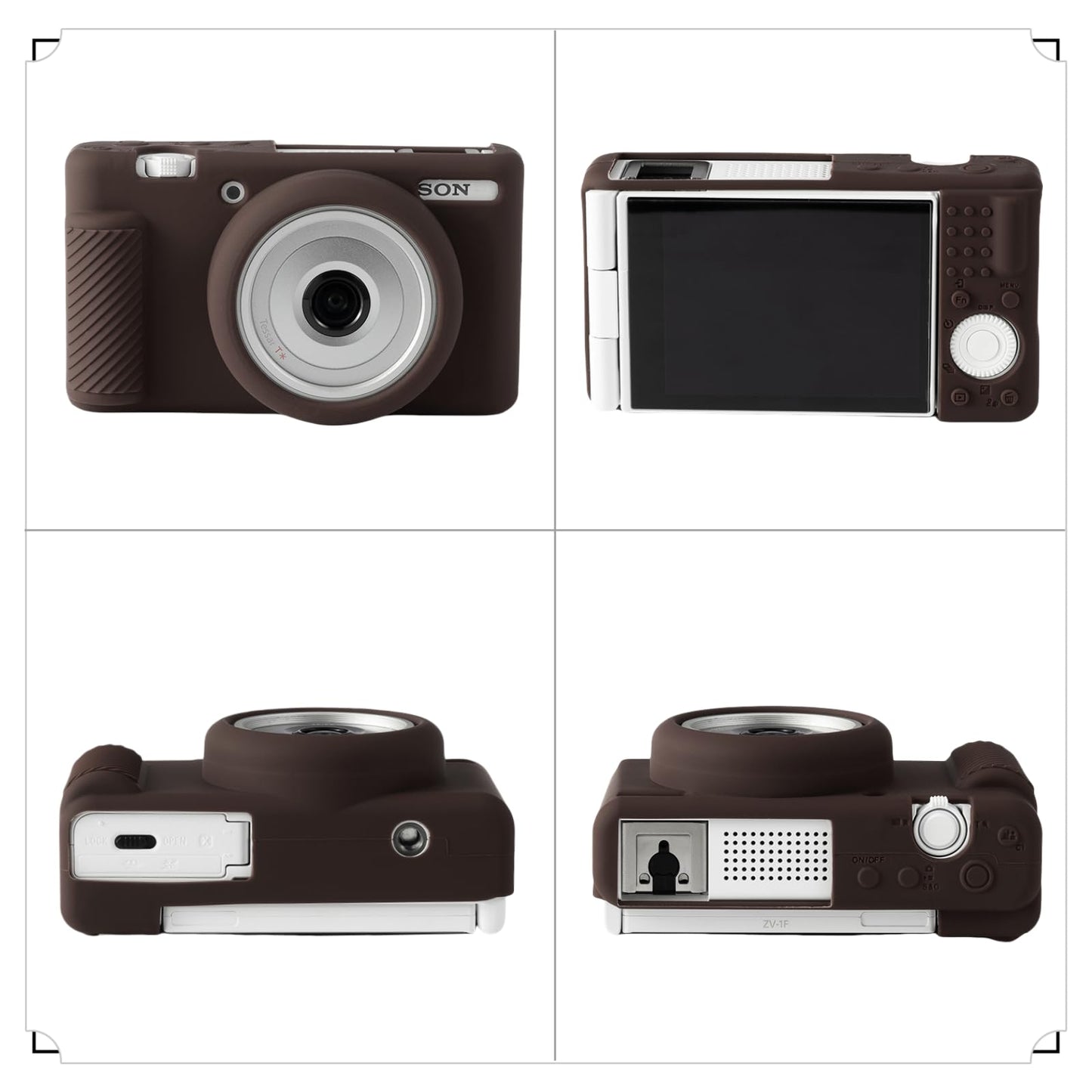SZHSYJY Camera Case for Sony ZV-1F/ ZV-1 II/ZV-1M2 Digital Camera,ZV1F Soft Silicone Protective Bag,Anti-Scratch Slim Fit Soft Sleeve with ZV1 F