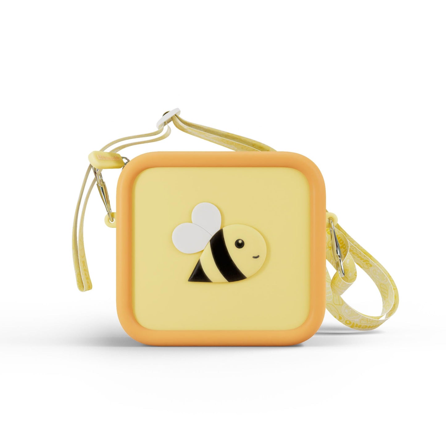 Kidamento kiimento Soft Silicone Camera Case - Durable and Adorably Stylish Bag - Promotes Comfort and Independence - Little Bee