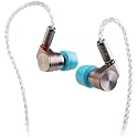 TINHIFI T2 Dual Dynamic Driver IEM HiFi Wired Earbuds Strong Bass Balanced Sound CNC Aluminum Shell Detachable 0.78mm 2-Pin Silver Plated Cable
