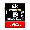 Ekoomar Card - Class 10, High-Speed Memory Card with 100MB/s for Digital Camera, Dash Cam, & Video Recording | Durable & Reliable Storage