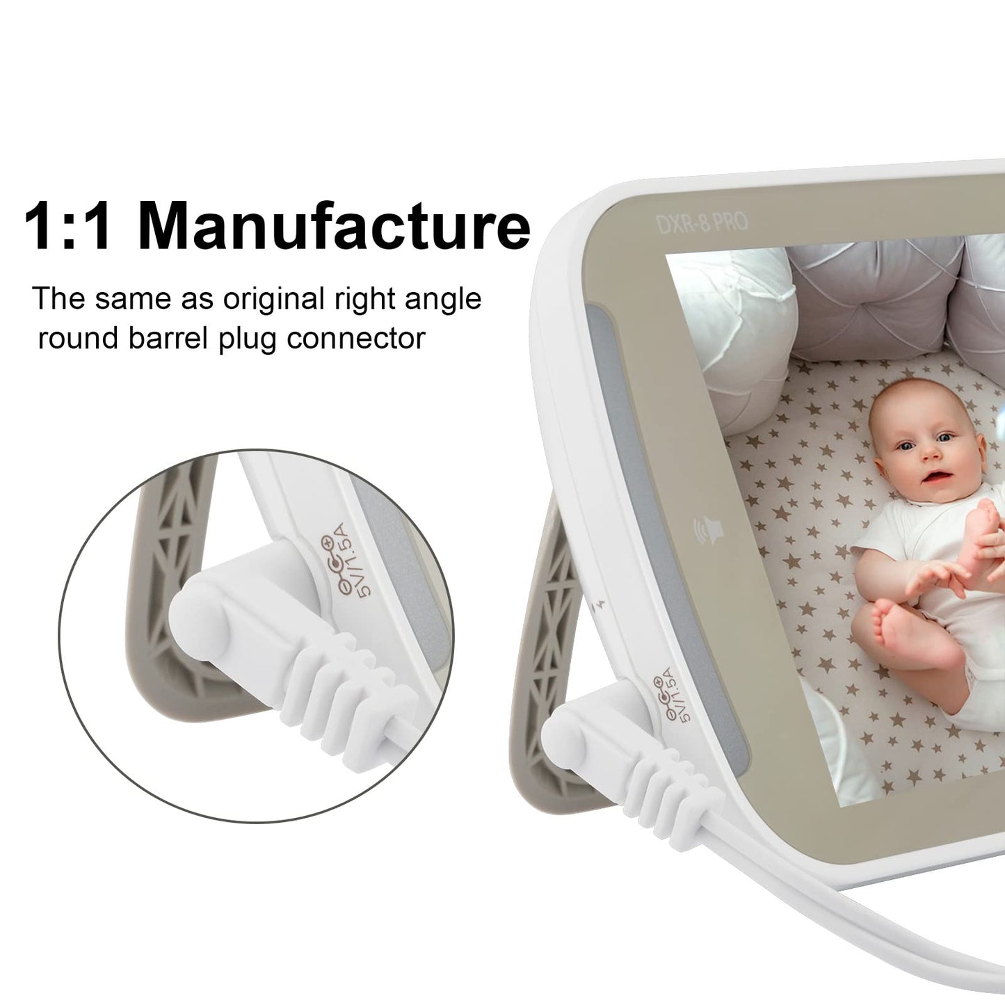 LEFXMOPHY 5V for Infant Optics DXR-8 Pro Charger / DXR8 Pro 5" DXR 8 3.2" Screen Parent Handheld Monitor Unit Power Cord (2019 Version or Later)…