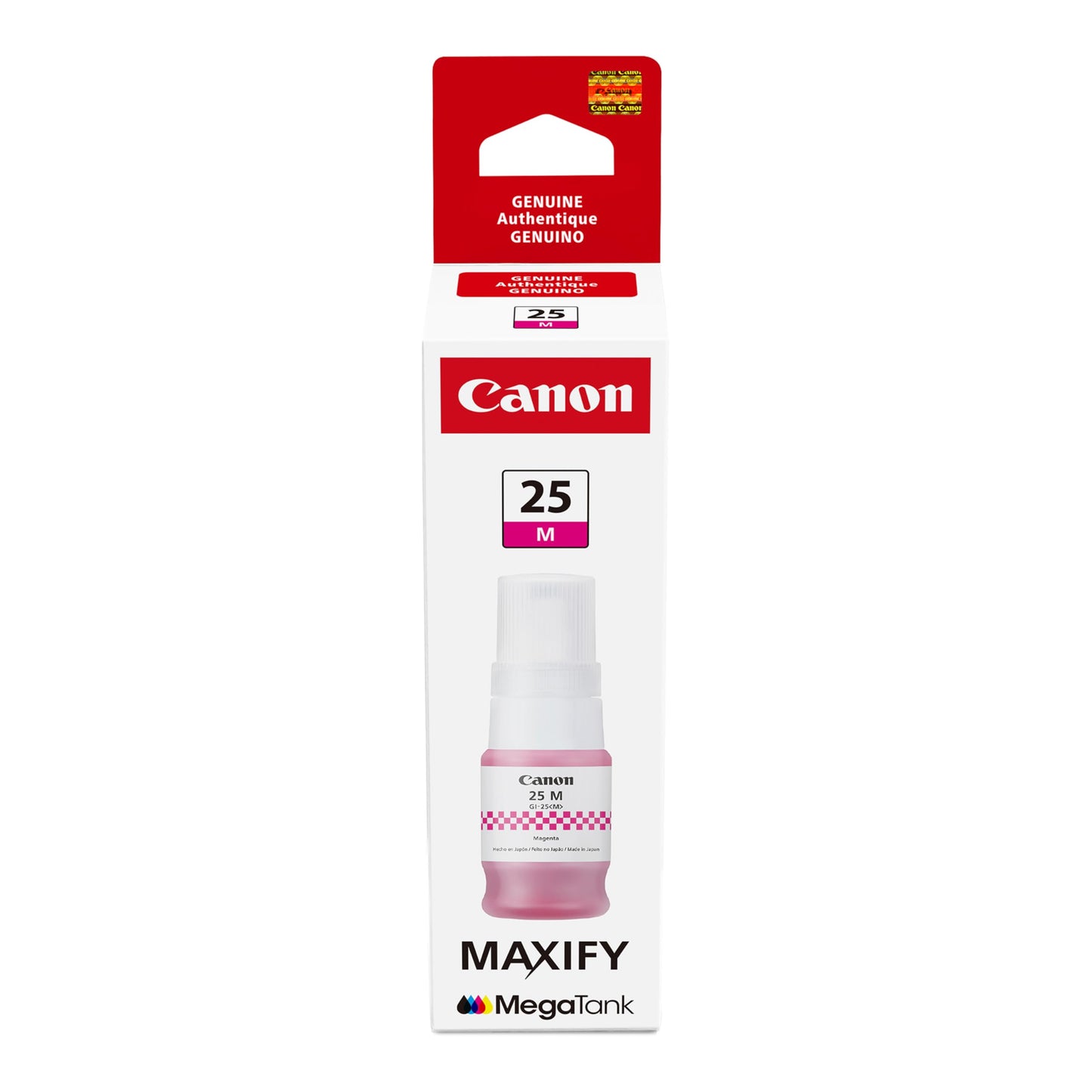 Canon GI-25 Genuine Magenta Ink Bottle, Compatible with Megatank GX2020, and GX1020 Printers