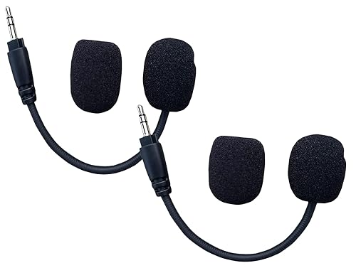 TNE 2 Pack HS35 Mic Replacement | 2X Detachable Game Microphone Boom for Corsair HS35 and HS45 PS4 Pro PS5 Xbox One X Computer PC Gaming Headsets