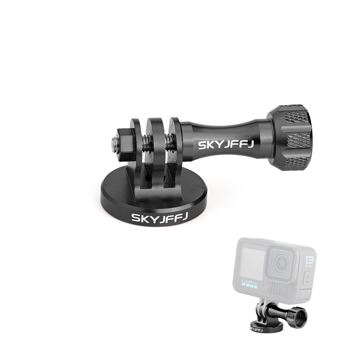 SKYJFFJ Aluminum Tripod Adapter Attachment Bolt Adapter for Monopod Mount with Aluminum CNC Thumbscrew Compatible Gopro Hero 13 12 11 10 9 8 DJI Osmo
