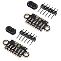 AITRIP 2PCS VL53L1X Laser Ranging Flight Time Sensor Module with Cover 3V-5V Distance 400cm Measurement Extension Board Module for Arduino
