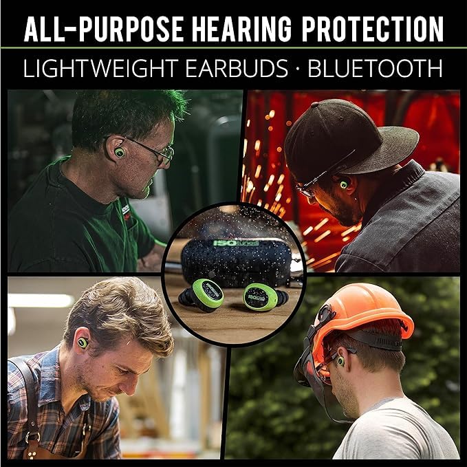 ISOtunes Free 2.0 Bluetooth Hearing Protection, OSHA Compliant Work Earbuds