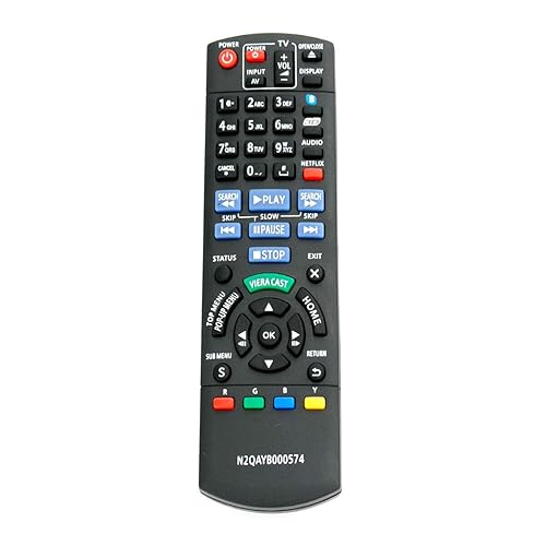 New N2QAYB000574 Replaced Remote Control for Panasonic Blu-Ray Player DMP-BDT310 DMP-BDT210