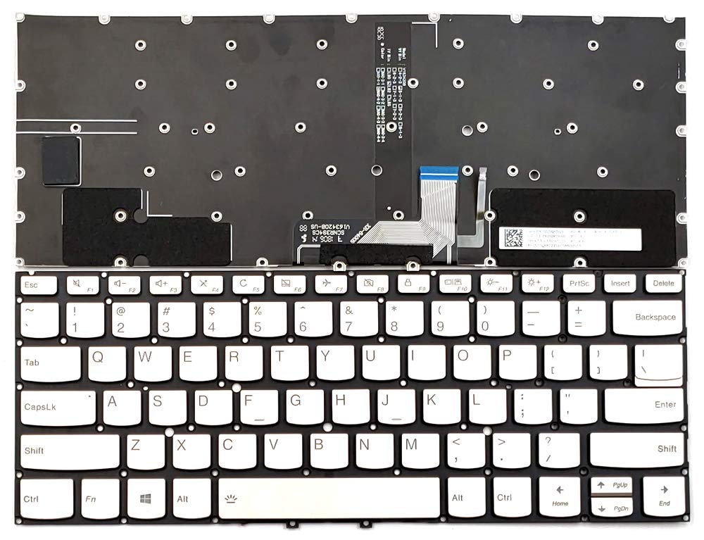laptoppartshub Replacement Backlit Silver Keyboard for Yoga C930-13IKB, Yoga 7 Pro-13IKB Laptop
