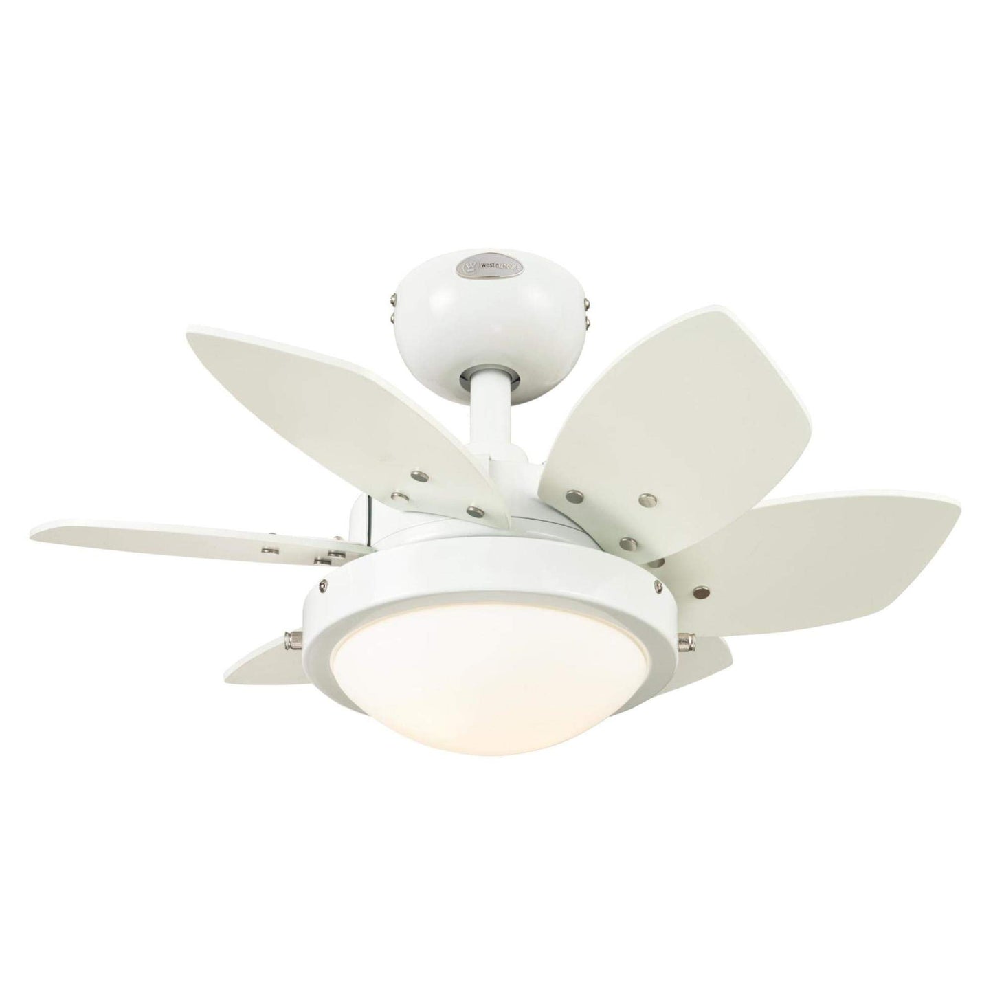 Westinghouse 7224700 Quince LED Ceiling Fan with Light, 24-Inch, White