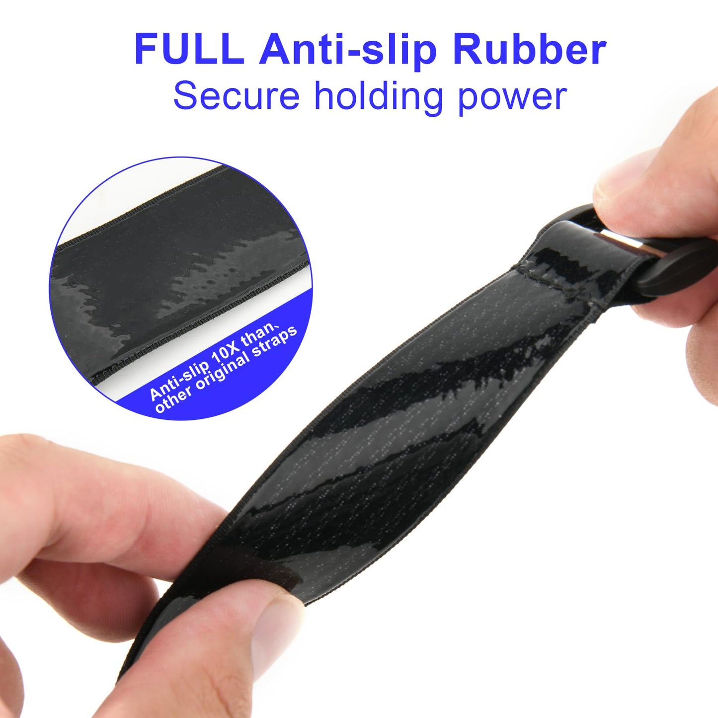Cinch Straps with Anti-Slip Silicone Strips, 1 x 14" Hook & Loop Fastening Cable Strap Heavy Duty Multipurpose Straps for Extension Cord Cable Ropes