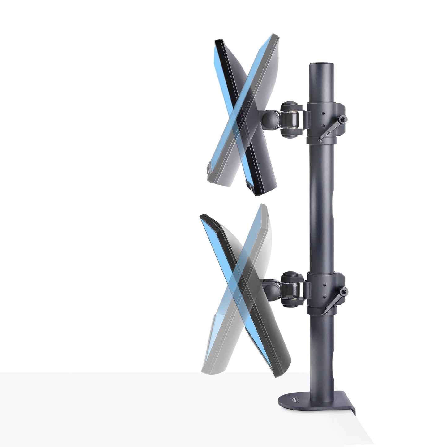 StarTech.com Desk Mount for 2X Vertically Stacked Monitors, Dual 49", Total 70lb (32kg), C-Clamp, VESA, 16:9/32:9, TAA