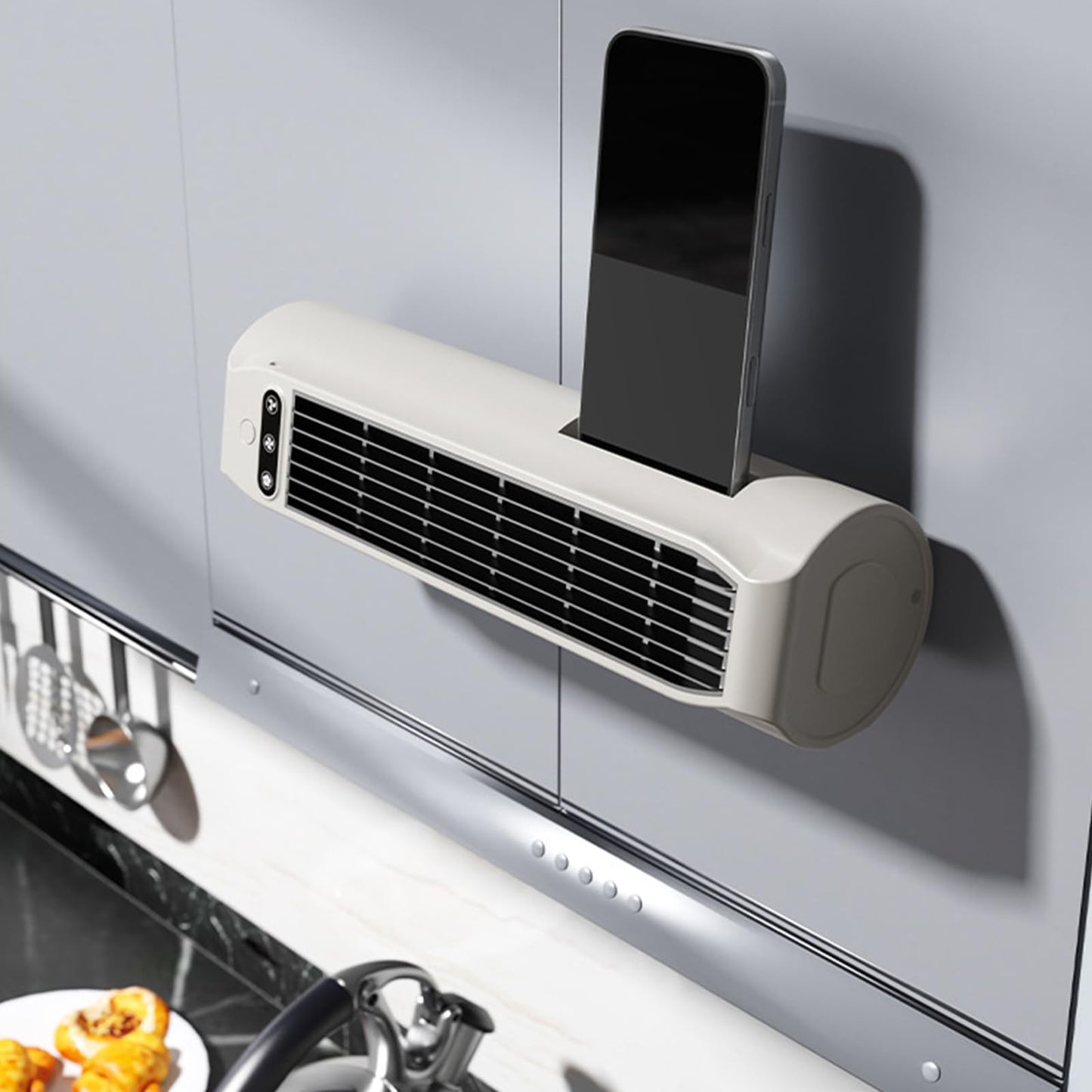 DIKWQAS Quiet Bladeless Tower Fan, 3-Speed Standing Fans That Blow Cold Air