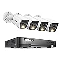 ANNKE Security Camera System, 2MP Lite H.265+ 5-in-1 16CH DVR with 4X 1080P CCTV Camera with Smart Dual Light for Outdoor, Surveillance System with AI