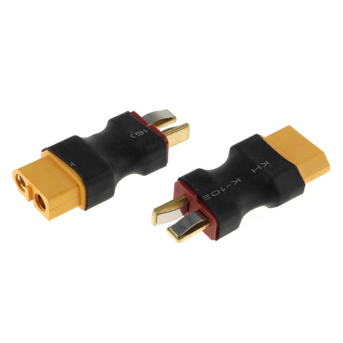 DGZZI No Wire Adapter 2PCS XT60 Female to Deans T Male Wireless Plugs Connectors for Lipo Battery