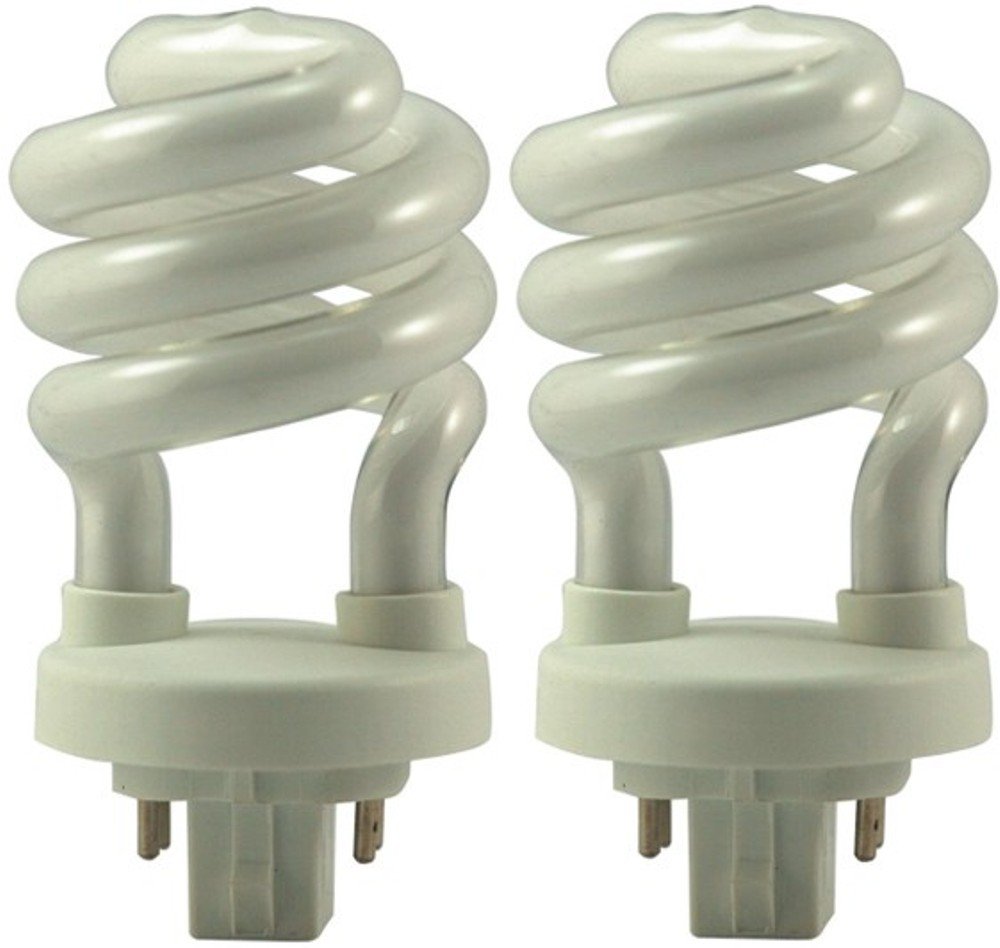 EiKO SP13/27-4P Model Compact Fluorescent Light Bulb (2-Pack), 13 Watts, G24q-1 Base, T-4 Bulb, 3.74"/95mm MOL, 1.97"/50mm MOD, 2.5mg Mercury Content