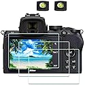 ULBTER Z50 Screen Protector for Nikon Z 50 Z50 Mirrorless Digital Camera & Hot Shoe Cover, 0.3mm 9H Hardness Tempered Glass Saver Anti-Scrach