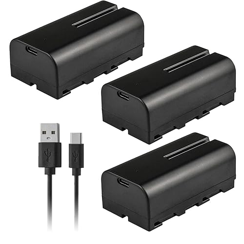 Kastar NP-F570T USB-C Battery 3-Pack Replacement for Sony DCR-TRV5 DCR-TRV510 DCR-TRV520 DCR-TRV525 DCR-TRV58 DCR-TRV620 DCR-TRV7 DCR-TRV720