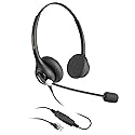 Arama Telephone Headsets for Yealink Phones RJ602Y1 RJ9 Office Wired Headset with Mic Noise Canceling Compatible with Yealink VoIP Phone T54W T46U