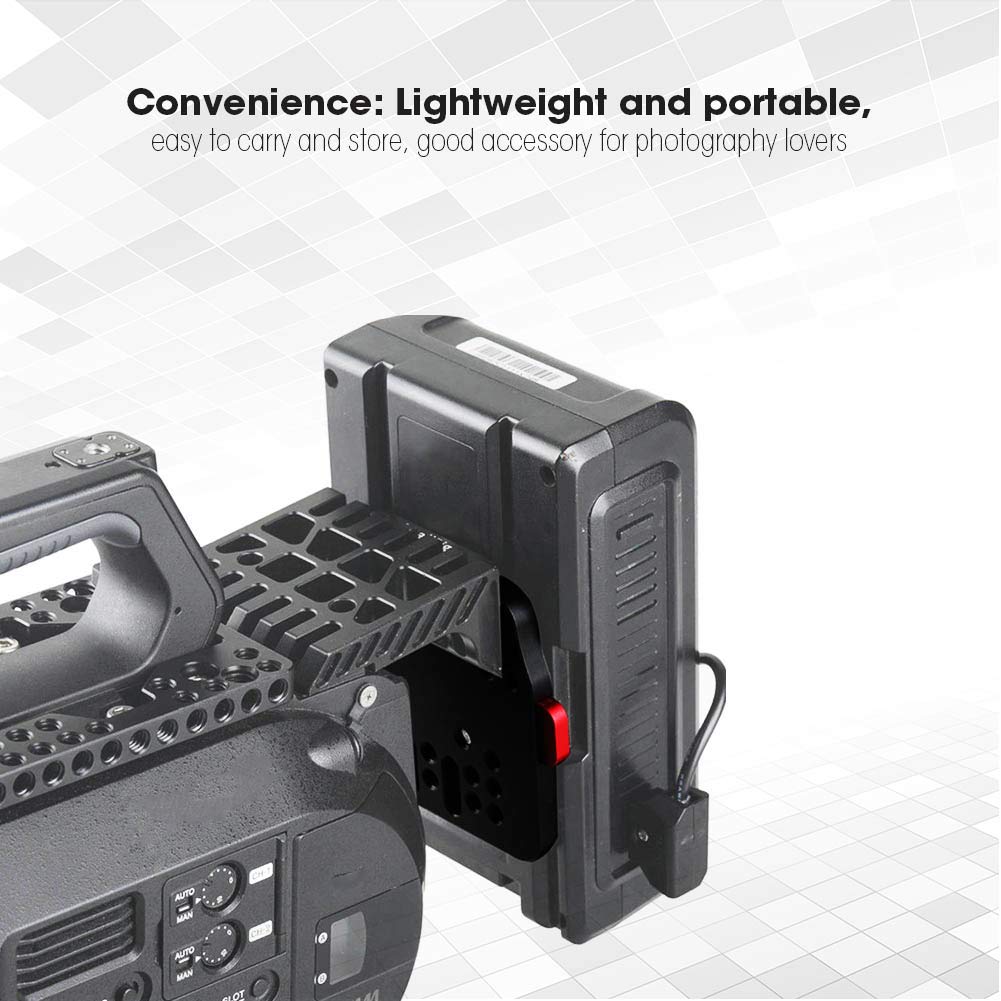 V Lock Assembly Kit, V Mount Battery Plate Adapter V Lock Plate Assembly Kit Quick Release External Battery Plate Camera Accessory