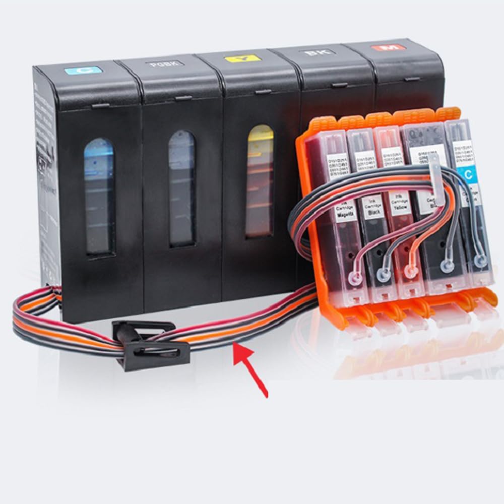 ThtRht Ink Tube 8/6/4 Color Lines Tubing Pipe 3FT Inktube Pipeline with Rubber Stopper and L Connector for CISS Continuous Ink Supply System CIS DIY