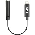 Movo IMA-1 Female 3.5mm TRRS Microphone Adapter Cable to Lightning Connector Dongle Compatible with Apple iPhone, iPad Smartphones and Tablets