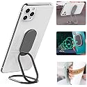 Cell Phone Ring Holder Finger Kickstand, CLZWiiN Foldable 360° Rotation Cellphone Stand for Desk, Office Desktop, Magnetic Car Mount, Metal