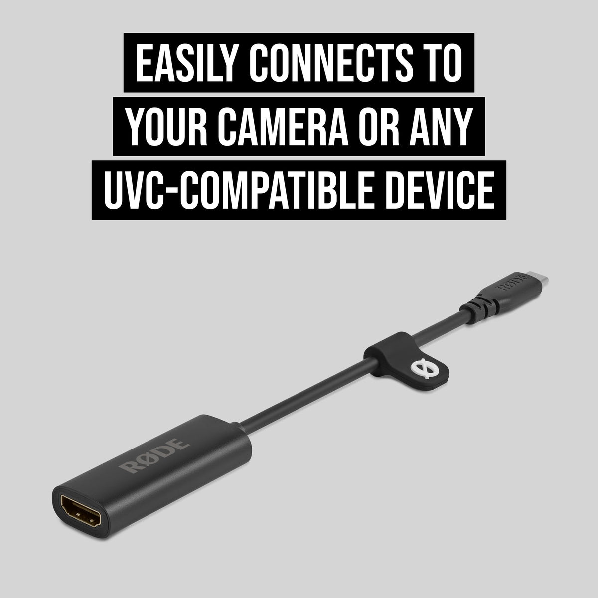 RØDE 1080p60 HDMI to USB-C Converter, Compatible with Any UVC Device