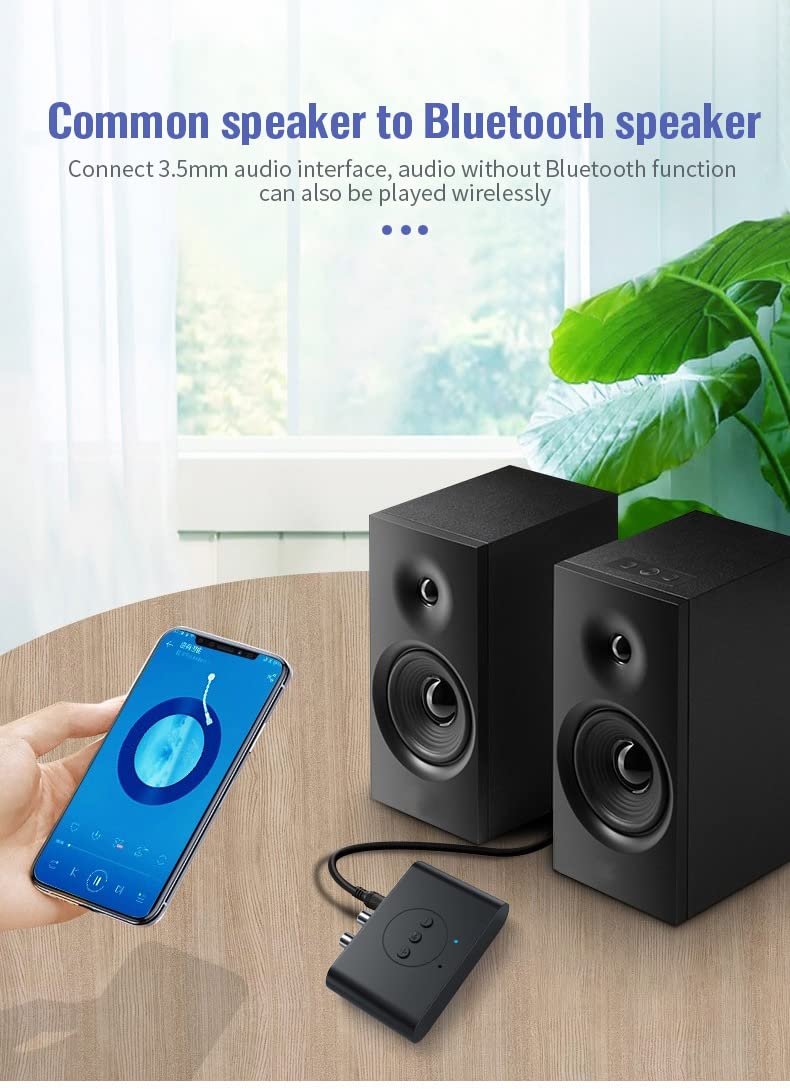 Szyafei Bluetooth 5.4 Music Streaming Audio System Audio Adapter, Compatible with Smartphones and Tablets, Wireless Speaker Adapter