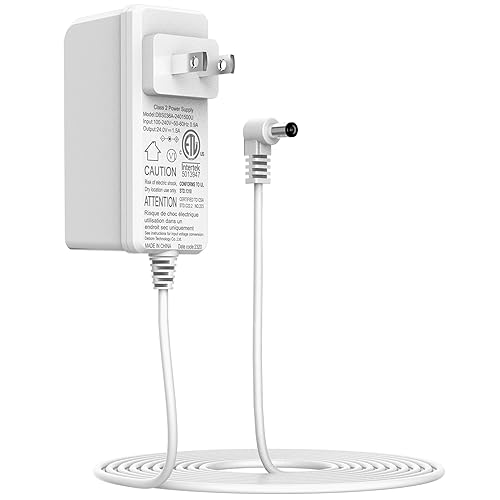 Air Purifier Power Adapter Charger Suitable for Jafända JF180/JF260 Replacement Charger 24V 1.5A(Size : White US/CA)
