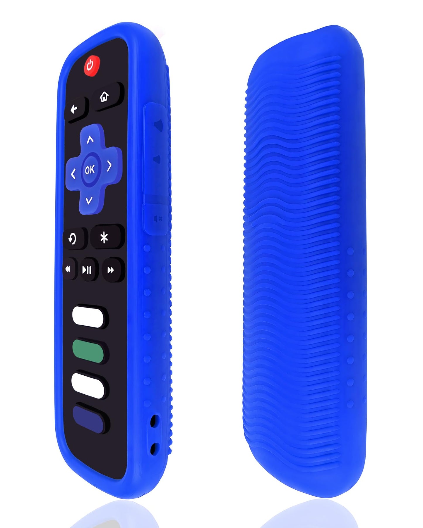 Universal Silicone Protective Cover Case Skin for Roku Voice Remote - Shockproof, Dustproof, and Washable - Fits Most TCL Smart TV Roku Controller