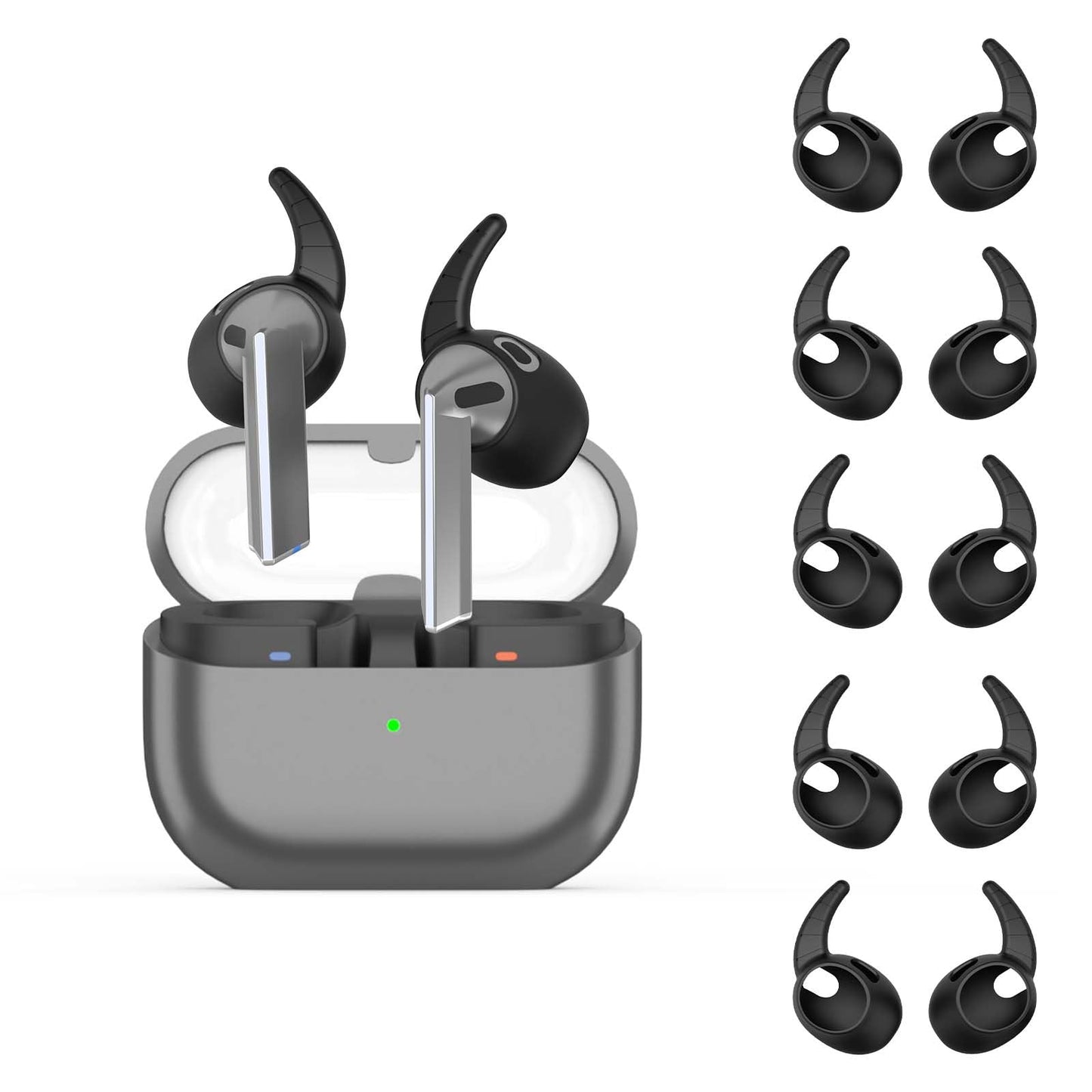 Ear Hooks for Galaxy Buds 3, WADVCU 5 Pairs Ear Hook Compatiable with Samsung Galaxy Buds 3 Silicone Accessories Anti-Slip Ear Covers Holder [Not Fit