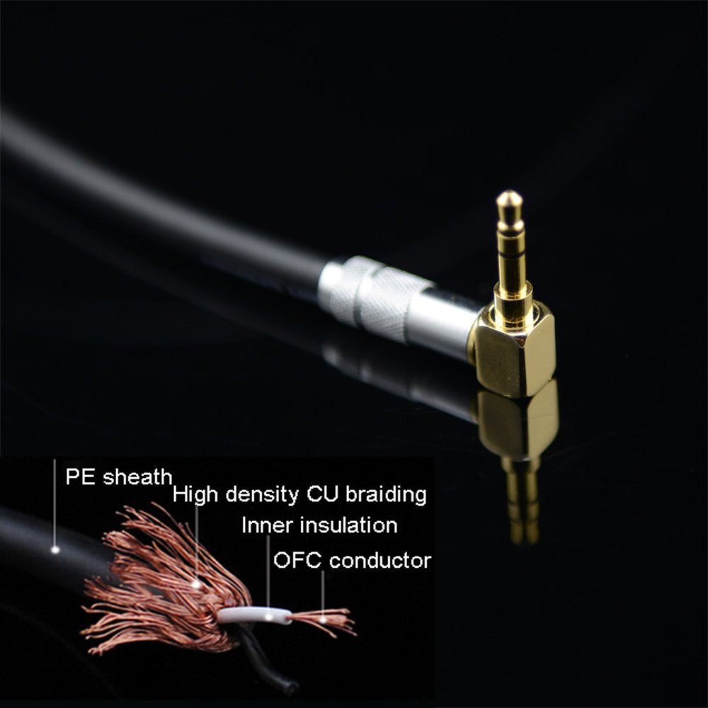 Primeda Audiophile Audio Cable Stereo 3.5mm Male to 2 RCA Male Hi Fi for MP3,CD,Speakers,Home Theater,HDTV (Right angle 3.5mm (3 Feet))