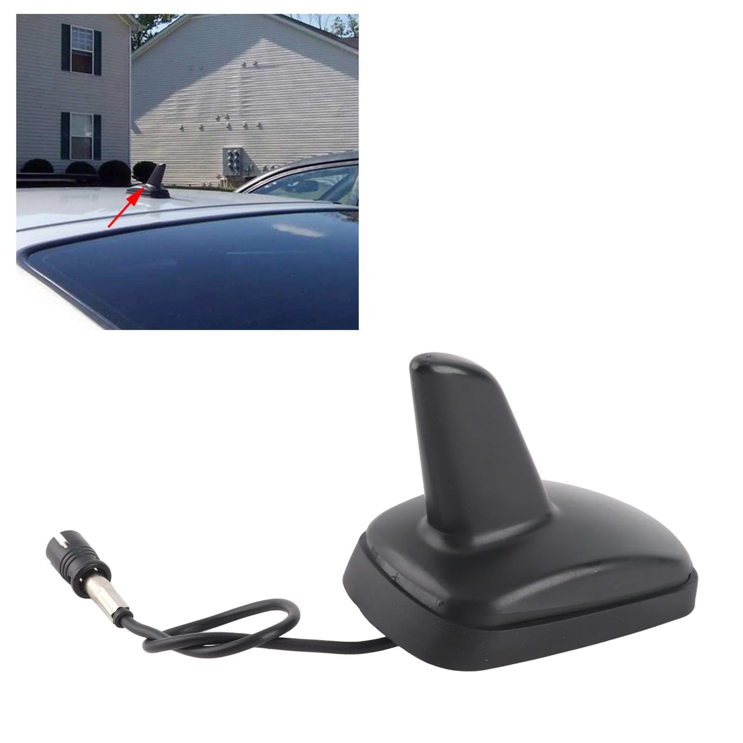Fit for VW Seat Car Roof Radio Antenna Shark Fin Shaped Sports Style Aerial Antennas