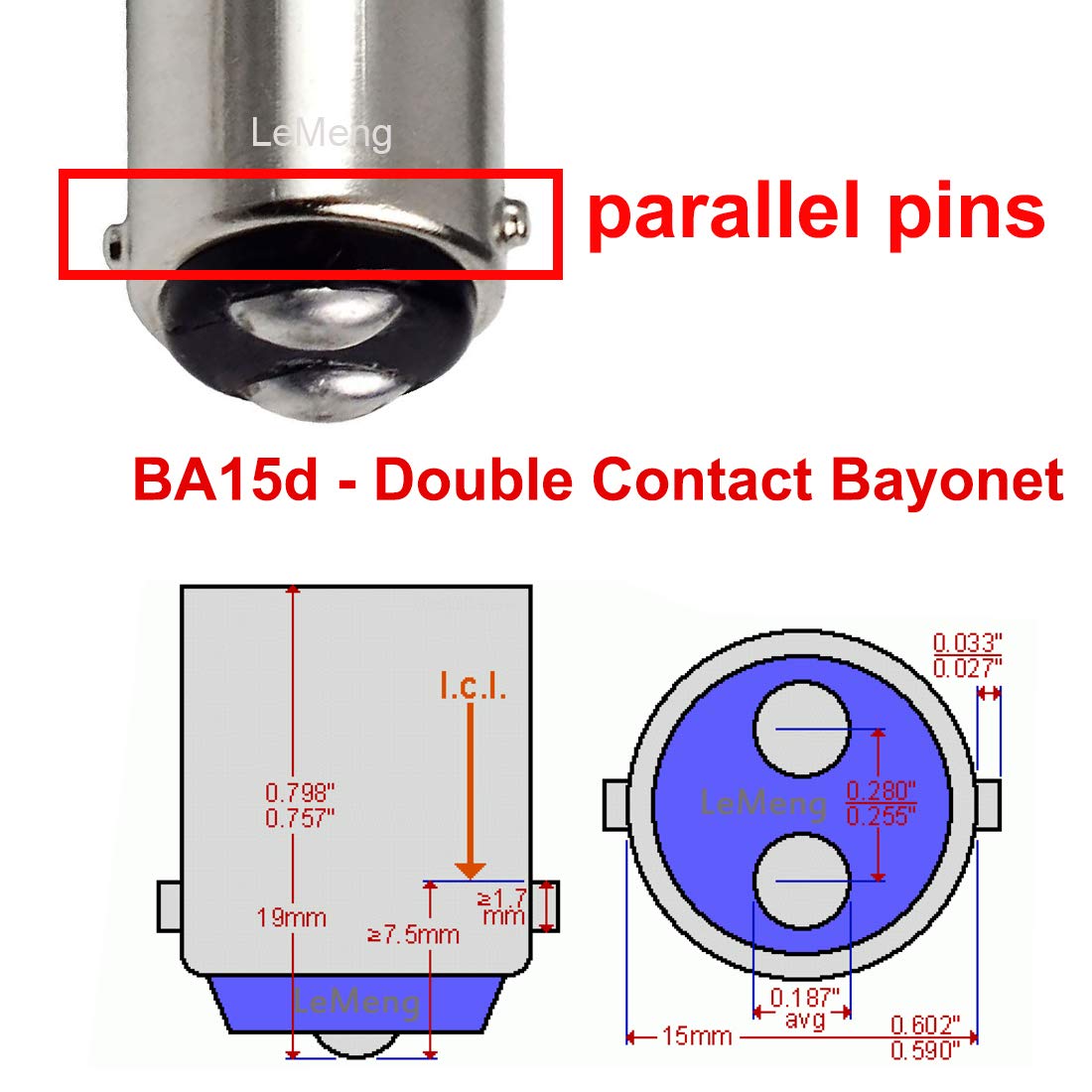 12V BA15D LED Bulb 1076 1142 1176 S8 3W 300Lm 2700K Warm White,DC Bayonet Double Contact Base, AC10-18Volt & DC10-30 Volts, Interior RV Camper Marine