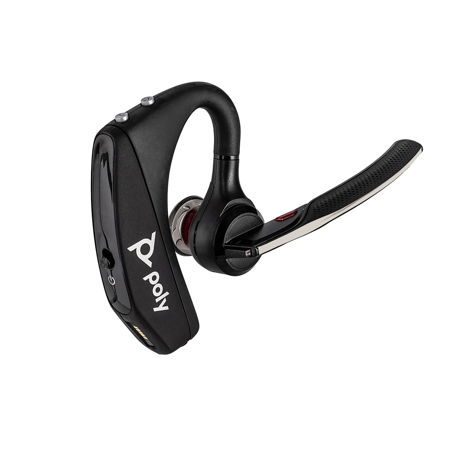 Poly Voyager 5200 Wireless Headset (Plantronics) - Single-Ear Bluetooth Headset w/Noise-Canceling Mic Bundle Including: Goby Labs Mic Cleaner