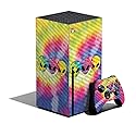MightySkins Carbon Fiber Skin Compatible with Xbox Series X Bundle - Groovy Aliens | Protective, Durable Textured Carbon Fiber Finish | Easy to Apply