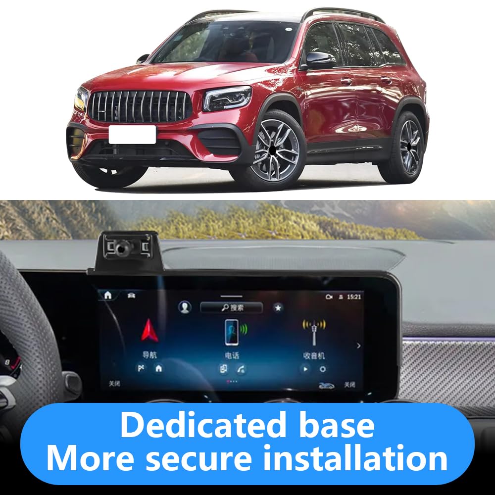 LUNQIN Car Phone Holder for Mercedes Benz CLA 2020-2025 and GLA 2021-2026 and GLB 2020-2026 and EQB 2022-2025 Auto Interior Accessories Best Cell