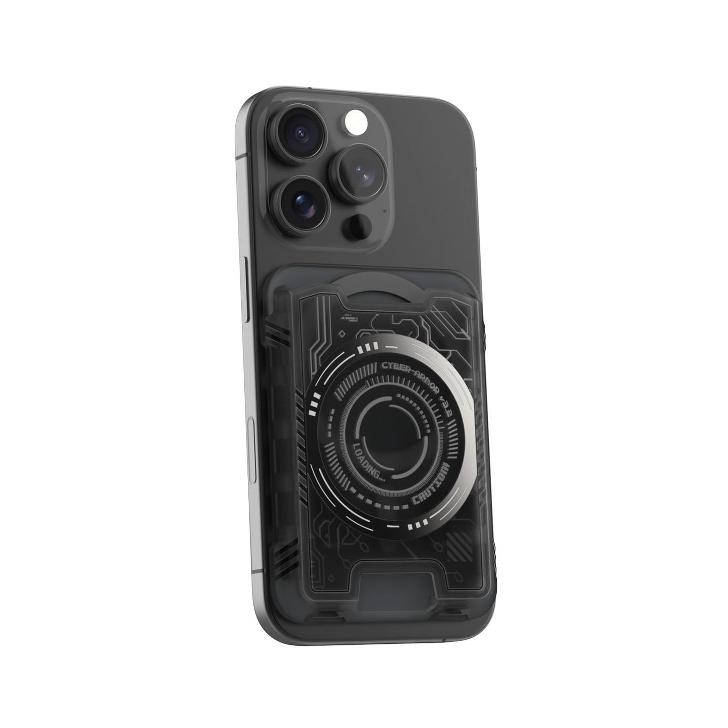 Maiddos Magnetic Phone 3-Card Holder?Lightweight Magnetic Wallet for iPhone, Compatible with Magsafe Wallet Black