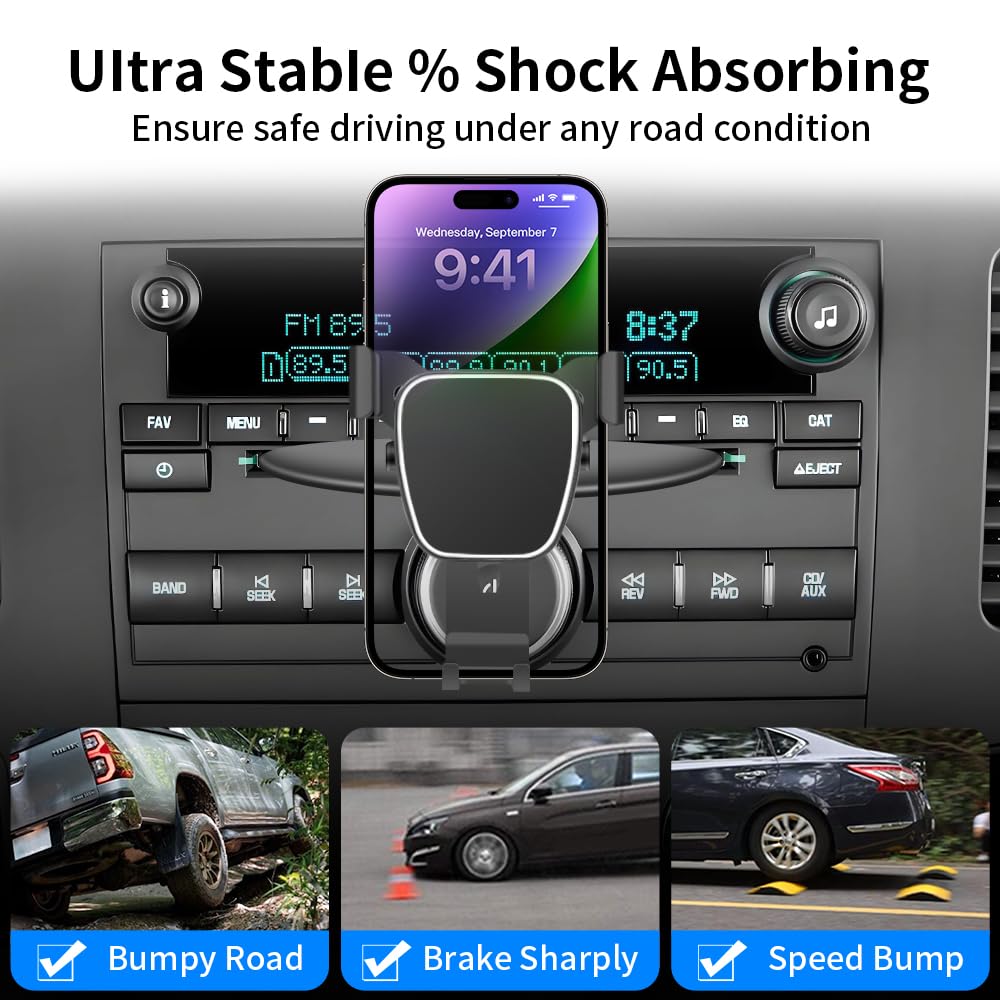 Car Phone Mount Holder For Chevy Chevrolet Silverado 1500 1999-2018?Silverado 2500HD 1999-2019?3500HD 1999-2019 Auto Accessories Interior Mobile Cell