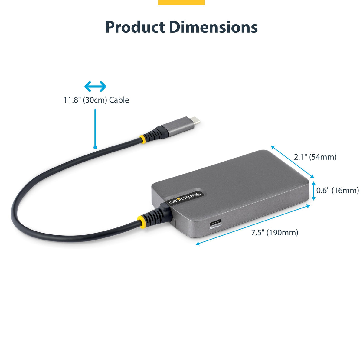 StarTech 4-Port USB-C Hub 5Gbps with 4X USB-A, Driverless (5G4AC-USB-C-HUB)