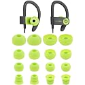 ALXCD Ear Tips for PB3 Powerbeats 3 Headphone, SML 3 Sizes 6 Pair Silicone Replacement Earbud Tips & 2 Pair Double Flange Ear Tips, Fit for Beats
