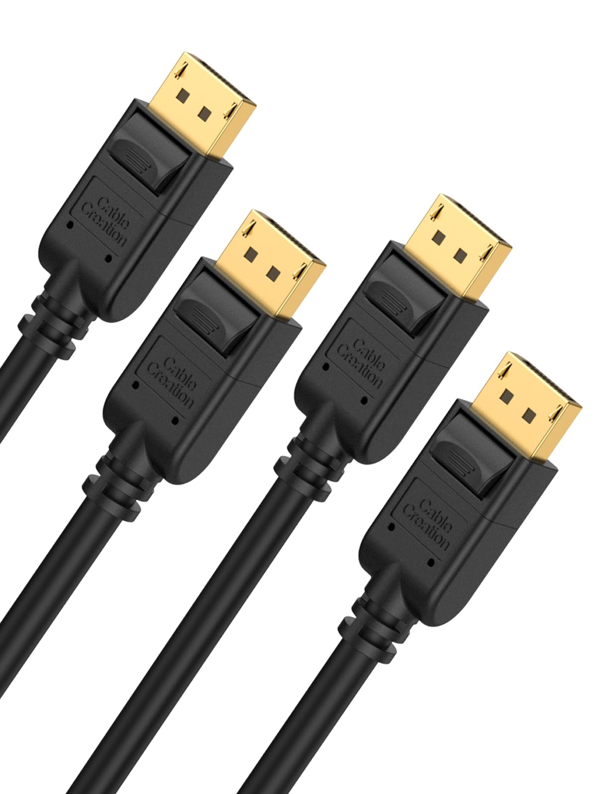 CableCreation 2-Pack DisplayPort 6 Ft/1.8M, 4K DP to DP Cable 1.2 Support 4K@60Hz, 2K@144Hz Compatible with Computer, Desktop, Laptop, PC, Monitor