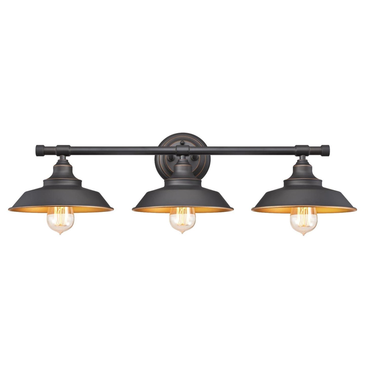 Westinghouse 6344900 Iron Hill Three-Light Indoor Wall Fixture, 3, Oil Rubbed Bronze
