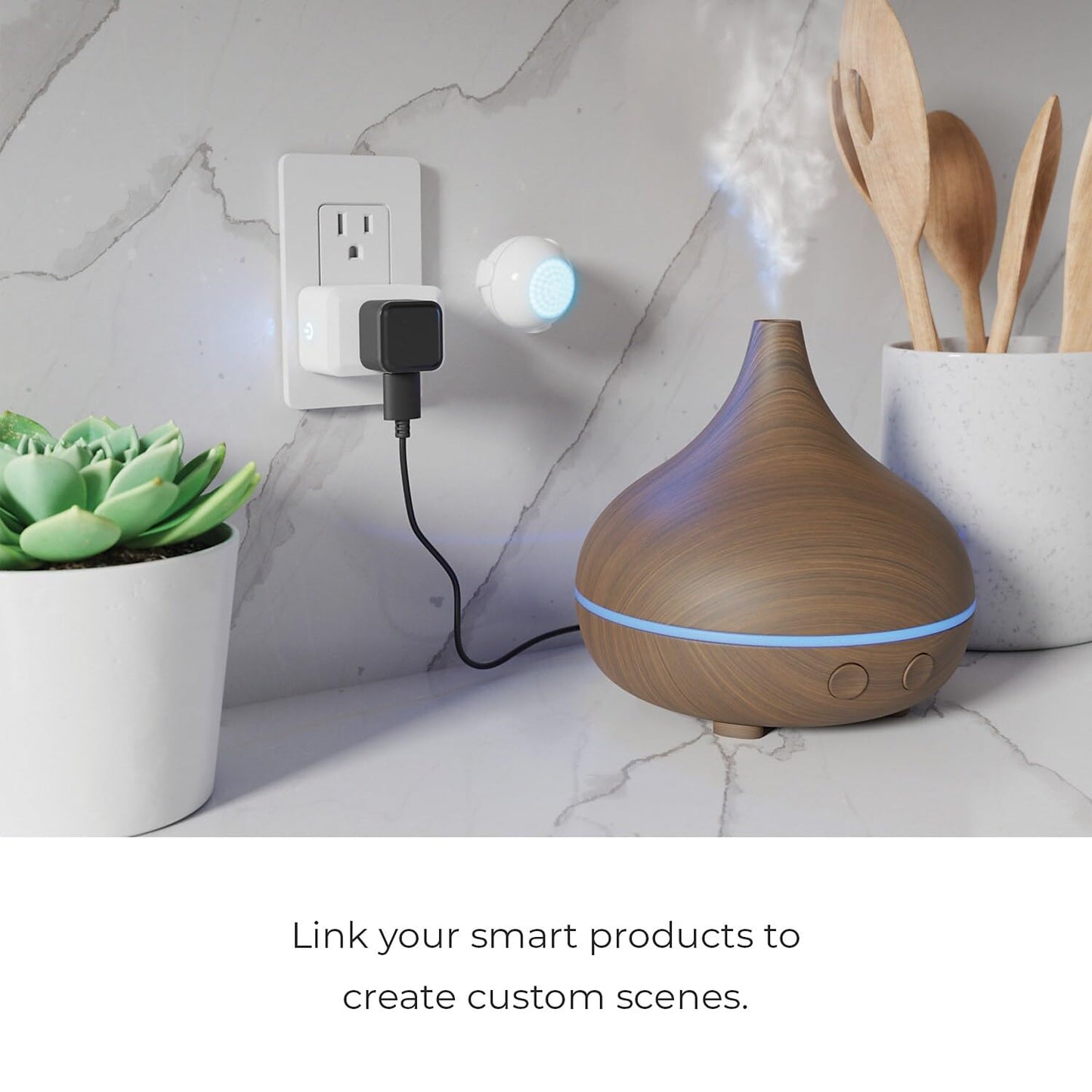 Globe Electric 50329-U Wi-Fi Smart Plug Mini, No Hub Required, 1 Grounded Outlet, White (1-Pack, 15A), Home Automation, Outlet Extender, Electronics